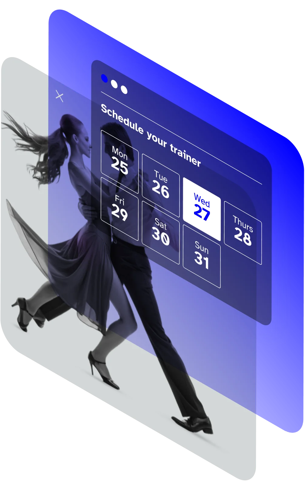 Dance studio booking and scheduling system