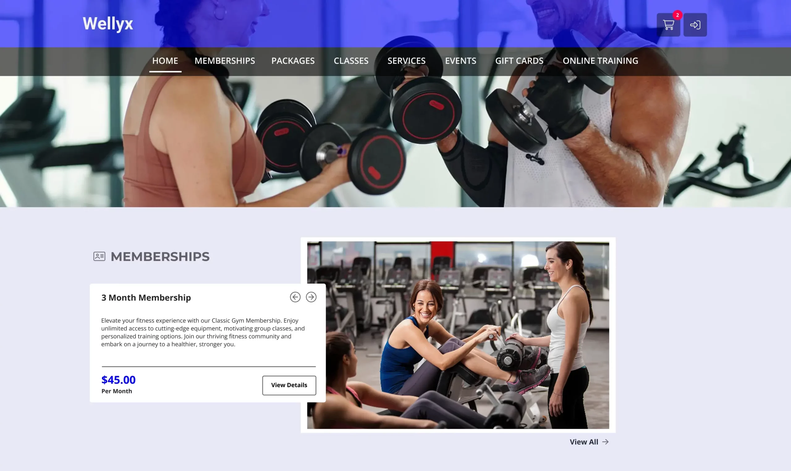 Easy online booking for your health club with Wellyx