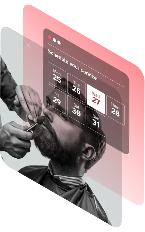 Scheduling software for barbershop