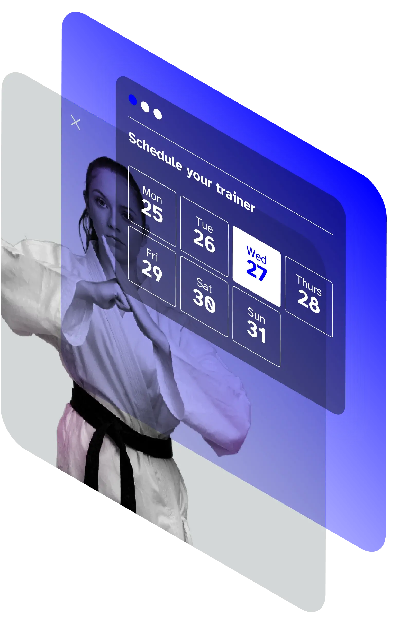 Scheduling software for martial arts studio