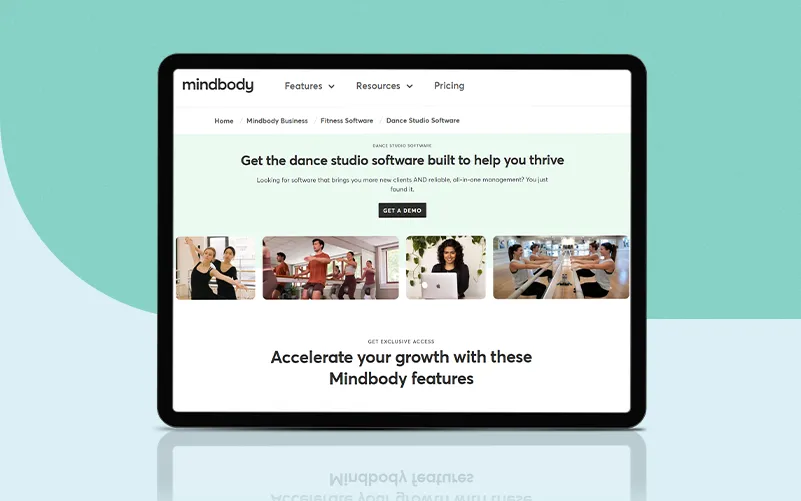 Mindbody dance studio software