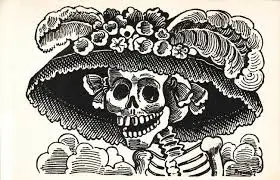 The artistic essence of dia de los muertos